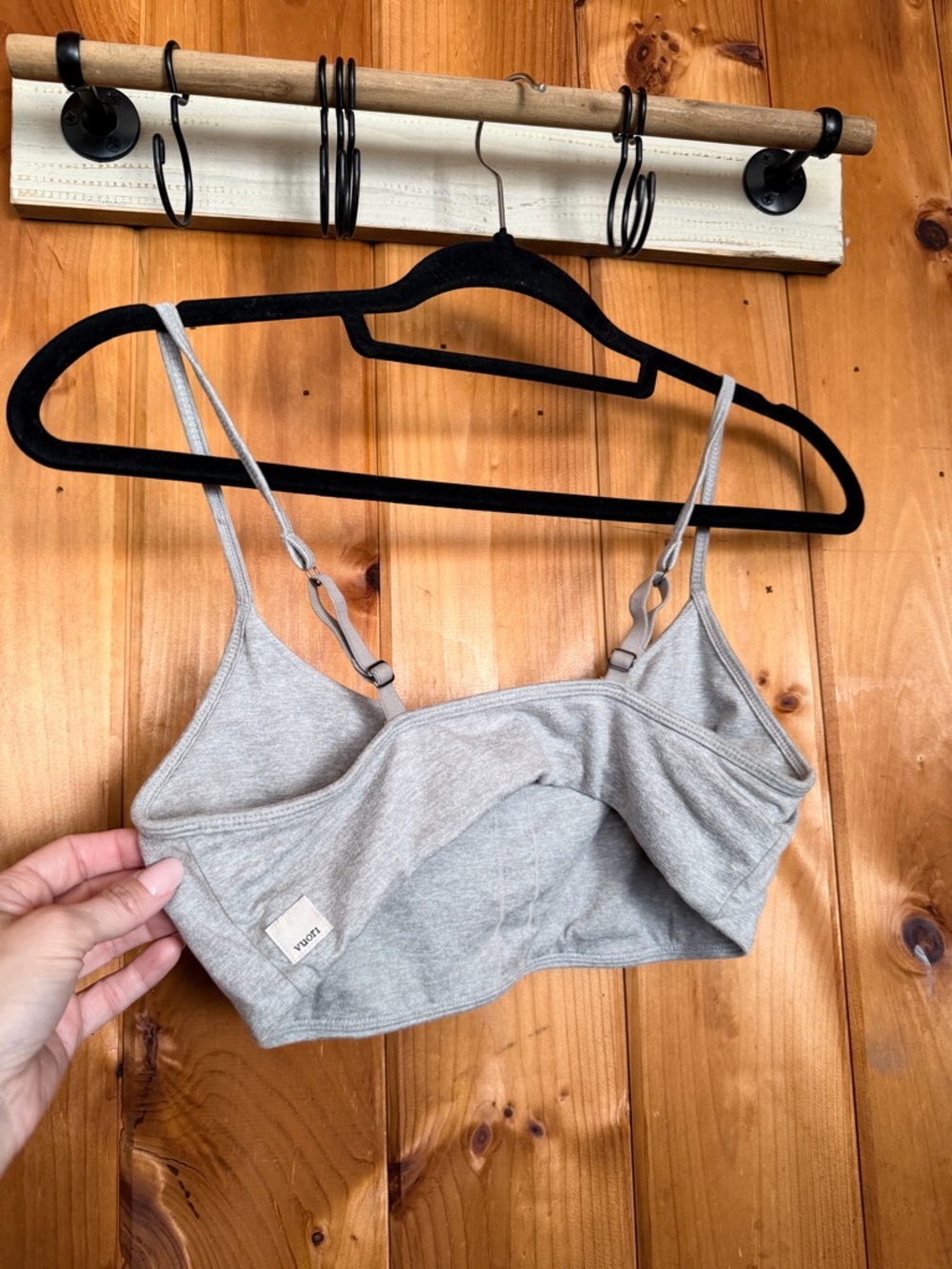 Vuori Light Gray Soft Stretch Bralette